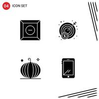 Creative Icons Modern Signs and Symbols of box harvest money cornucopia phone Editable Vector Design Elements