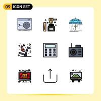 9 Creative Icons Modern Signs and Symbols of love get sweet delivery money Editable Vector Design Elements