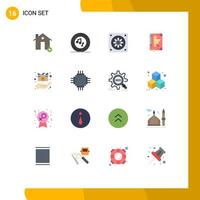 16 Creative Icons Modern Signs and Symbols of director declaration player constitution book Editable Pack of Creative Vector Design Elements