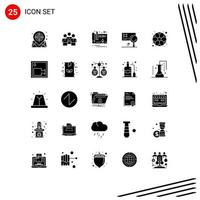 25 Creative Icons Modern Signs and Symbols of detection banking protection analysis design Editable Vector Design Elements