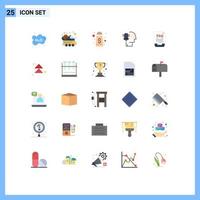 25 Creative Icons Modern Signs and Symbols of contact security spacecraft protection personal data protection Editable Vector Design Elements