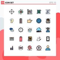 Set of 25 Modern UI Icons Symbols Signs for justice balance communist ssd card Editable Vector Design Elements