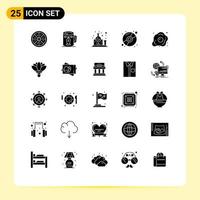 25 Creative Icons Modern Signs and Symbols of marketing compact design cd science Editable Vector Design Elements