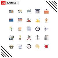 25 Creative Icons Modern Signs and Symbols of website site transport layout mouse Editable Vector Design Elements