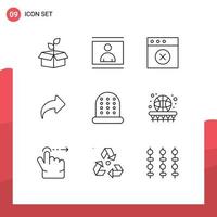 9 Thematic Vector Outlines and Editable Symbols of sewing right photo direction mac Editable Vector Design Elements