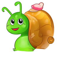 Happy Cute Snail