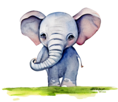 dessin animé mignon d'éléphant png