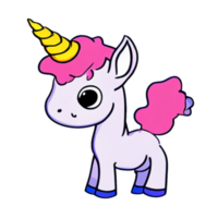 Cute unicorn for kids png