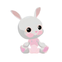 lapin de pâques rose png