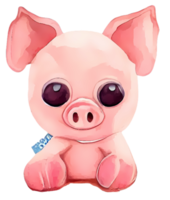 dessin animé jeune cochon png