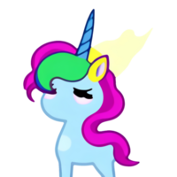 Cute unicorn magic png
