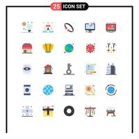 25 Flat Color concept for Websites Mobile and Apps send mail team luxury jewelry Editable Vector Design Elements