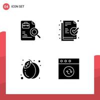 User Interface Pack of Basic Solid Glyphs of worker summer jobs ready app Editable Vector Design Elements