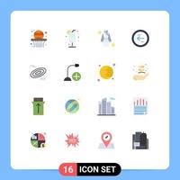 16 Creative Icons Modern Signs and Symbols of rotation direction hotel circle arrow Editable Pack of Creative Vector Design Elements