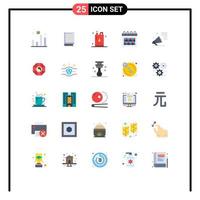 paquete de iconos de vector de stock de 25 signos de línea y símbolos para elementos de diseño de vector editables de aceite de calendario estrella de fecha de hora