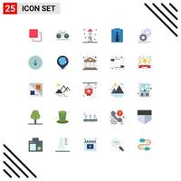 Set of 25 Modern UI Icons Symbols Signs for install cd fireworks fathers day dad Editable Vector Design Elements