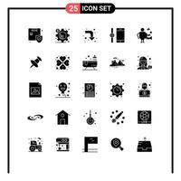 25 Creative Icons Modern Signs and Symbols of singer artist setting smartphone connect Editable Vector Design Elements