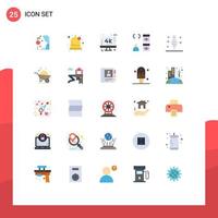 25 Universal Flat Colors Set for Web and Mobile Applications fish development screen develop browser Editable Vector Design Elements