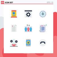 User Interface Pack of 9 Basic Flat Colors of group test consumption pros and cons reduce Editable Vector Design Elements