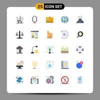 Set of 25 Modern UI Icons Symbols Signs for decentralized blockchain ornament future of money identity Editable Vector Design Elements