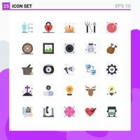 25 Creative Icons Modern Signs and Symbols of search thanksgiving box fork solution Editable Vector Design Elements