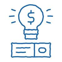 savvy data storage solution doodle icon hand drawn illustration vector