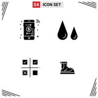 Modern Set of Solid Glyphs Pictograph of arrow priorities biology science production Editable Vector Design Elements