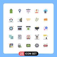 Group of 25 Modern Flat Colors Set for cloud golfer experiment golf player female golf Editable Vector Design Elements
