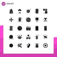 Stock Vector Icon Pack of 25 Line Signs and Symbols for app repair man tools fix Editable Vector Design Elements