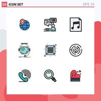 9 Creative Icons Modern Signs and Symbols of electric e learning man online consultation Editable Vector Design Elements