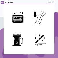 Creative Icons Modern Signs and Symbols of audio maps tape travel medical Editable Vector Design Elements