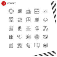 Line Pack of 25 Universal Symbols of hill ranking canada optimization engine Editable Vector Design Elements