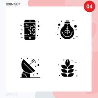 Set of Modern UI Icons Symbols Signs for configuration astronomy education school signal Editable Vector Design Elements