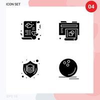 Universal Solid Glyphs Set for Web and Mobile Applications card brain love process graphic Editable Vector Design Elements