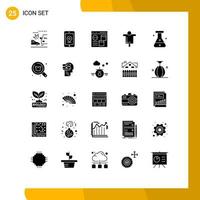 User Interface Pack of 25 Basic Solid Glyphs of medical scarecrow browser farming agriculture Editable Vector Design Elements