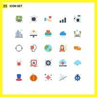 Universal Icon Symbols Group of 25 Modern Flat Colors of medical health hand drops position Editable Vector Design Elements