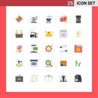 25 Creative Icons Modern Signs and Symbols of play fun cleaning arcade machine chart Editable Vector Design Elements