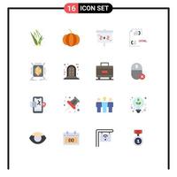 16 iconos creativos signos y símbolos modernos de estudios de creación de prototipos de estructura paquete editable de elementos de diseño de vectores creativos