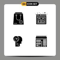 Set of Modern UI Icons Symbols Signs for buy activity e missing faster Editable Vector Design Elements