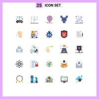 Set of 25 Modern UI Icons Symbols Signs for syringe clothes seafood body modern Editable Vector Design Elements