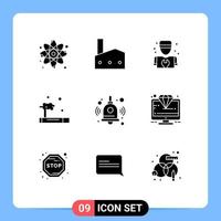 9 Creative Icons Modern Signs and Symbols of back to school smoke nuclear plant pollution repair Editable Vector Design Elements