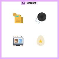 User Interface Pack of 4 Basic Flat Icons of check sport featured football hex Editable Vector Design Elements