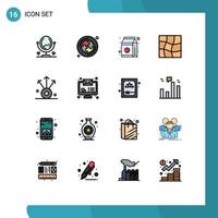 16 Creative Icons Modern Signs and Symbols of message share pack export warp Editable Creative Vector Design Elements