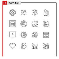 16 Universal Outlines Set for Web and Mobile Applications navigation location homosexuality gps idea Editable Vector Design Elements