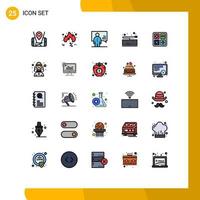 paquete de iconos de vector de stock de 25 signos y símbolos de línea para elementos de diseño de vector editables de hombre de tablero de tendencias clave de teclado