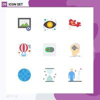 9 Thematic Vector Flat Colors and Editable Symbols of advanced switch map control receive Editable Vector Design Elements