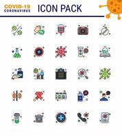 25 Coronavirus Emergency Iconset Blue Design such as medicine medical washing kit health care viral coronavirus 2019nov disease Vector Design Elements