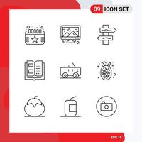 9 Thematic Vector Outlines and Editable Symbols of military hummer index reading information Editable Vector Design Elements