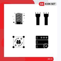 Pack of Modern Solid Glyphs Signs and Symbols for Web Print Media such as hardware mind storage castle tower file Editable Vector Design Elements