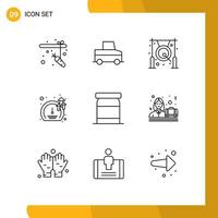 9 Thematic Vector Outlines and Editable Symbols of preserves baby chinese growth software Editable Vector Design Elements